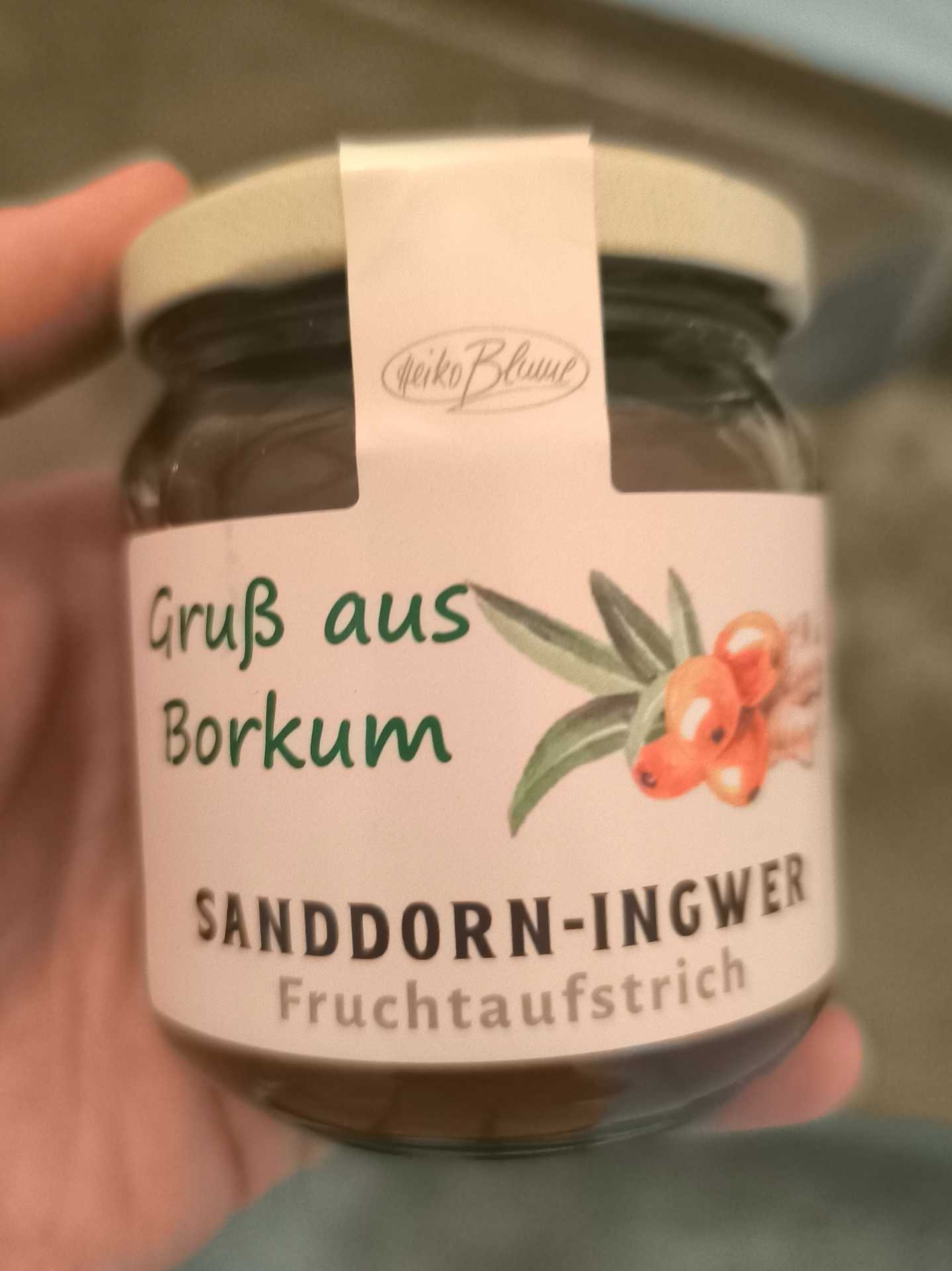 Sanddorn-Ingwer Fruchtaufstrich