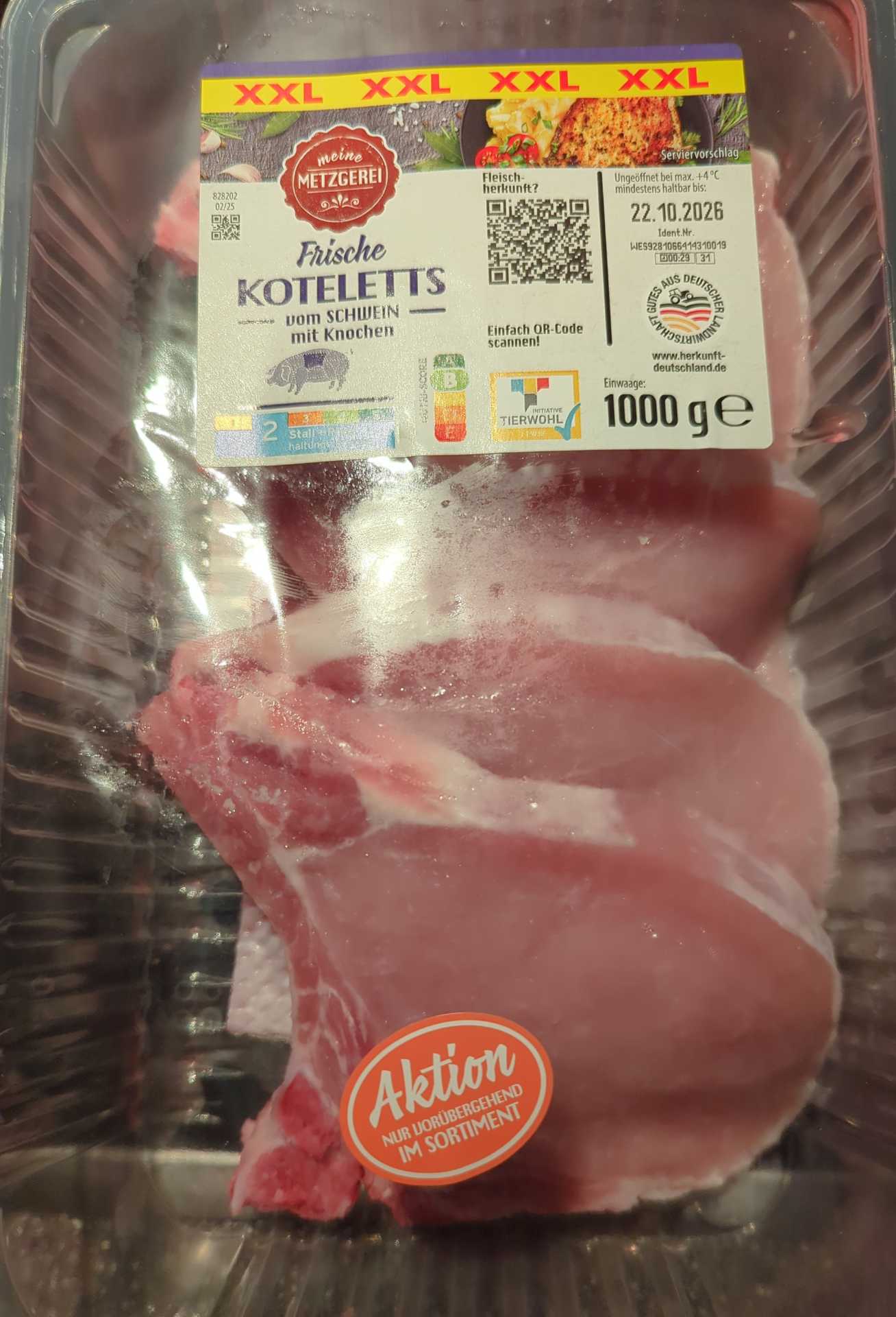 Koteletts vom Schwein