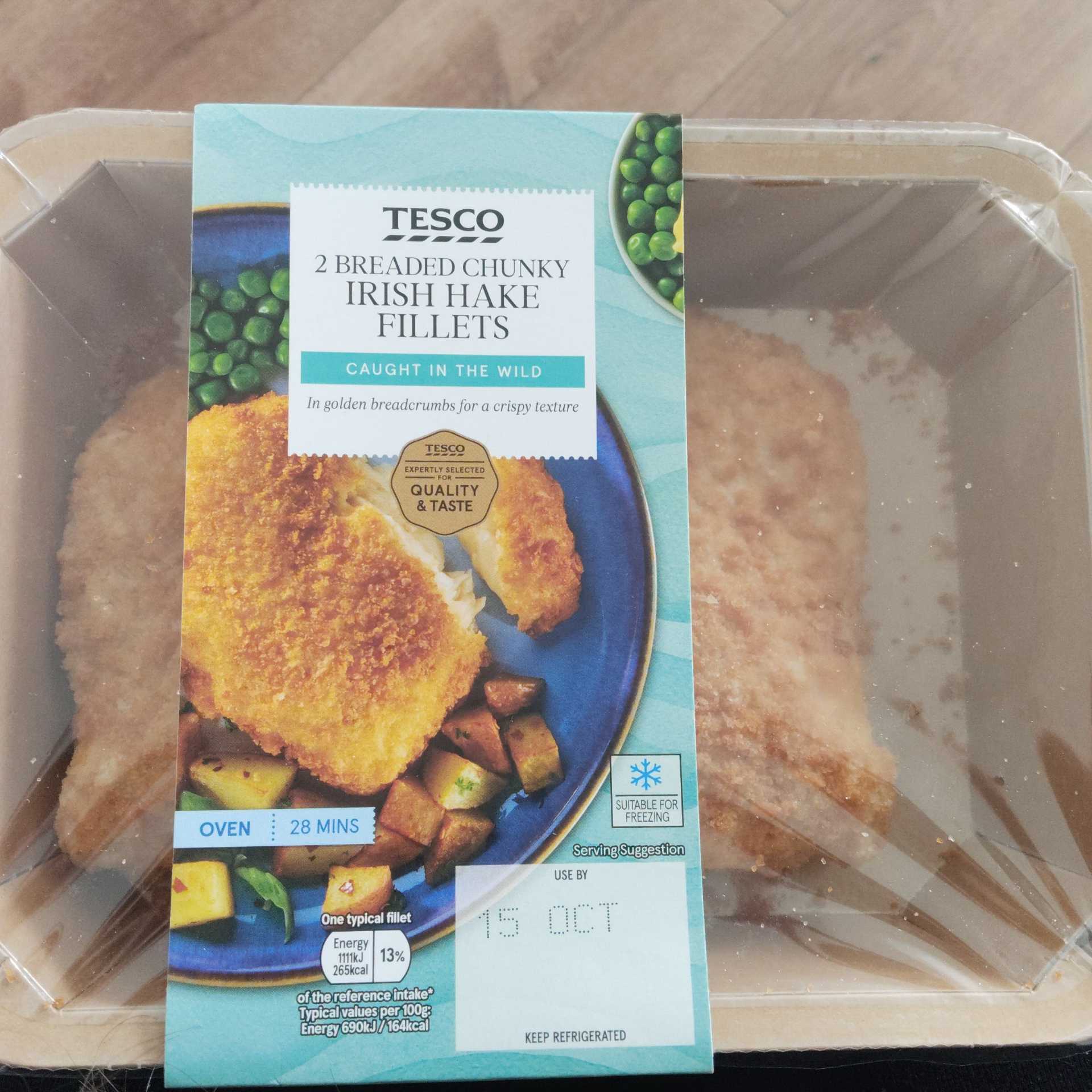 2 Breaded Chinky Irish Hake Fillets