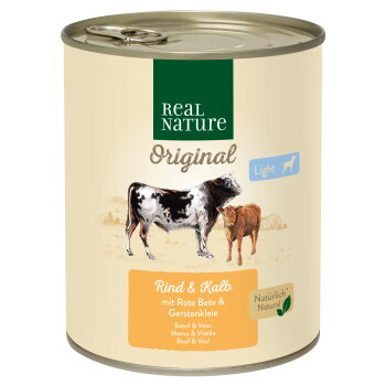 Light Nassfutter Hund, Adult, Rind und Kalb 6x800 g