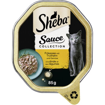 Nassfutter Katze Sauce Collection mit Truthahn und Gemüse 22x85 g