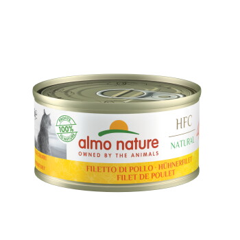 HFC Natural Nassfutter Katze Hähnchenfilet 24x70 g