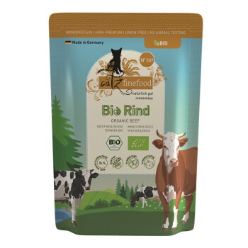 Nassfutter Katze Bio Adult No. 507 Rind 12x85 g