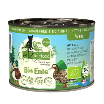 Nassfutter Katze Bio Adult No. 505 Ente 6x200 g