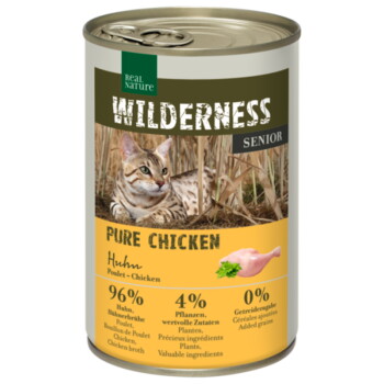 WILDERNESS Nassfutter Katze, Senior, Pure Chicken 6x400 g