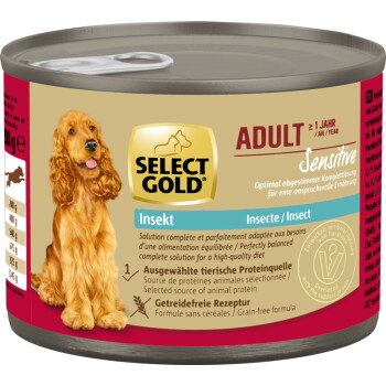 Nassfutter Hund Sensitive Adult Insekten 6x200 g