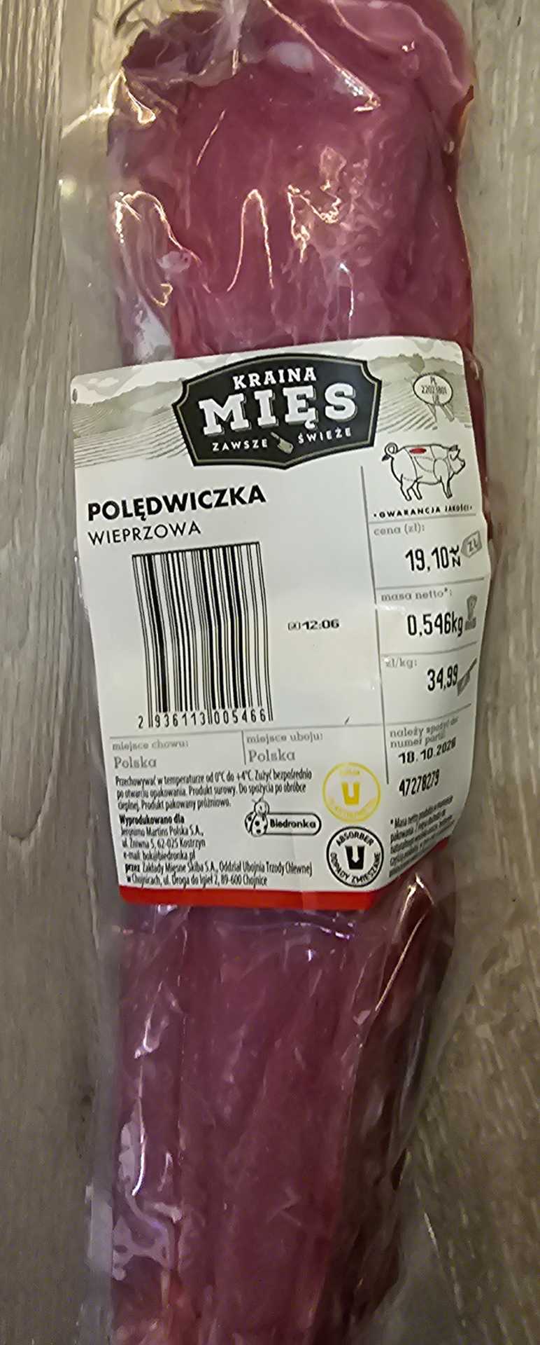 Poledwica wieprzowa
