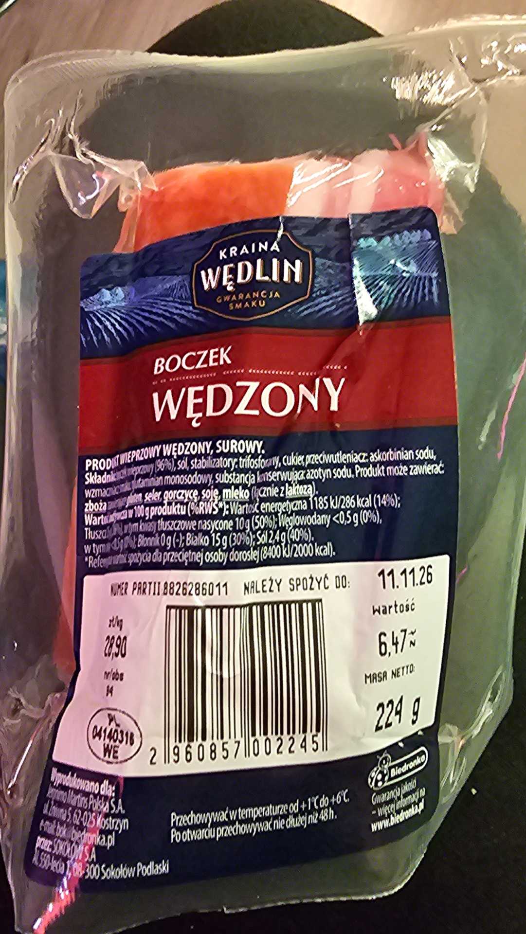 Boczek wędzony
