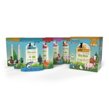 Nassfutter Katze Bio Adult Multipack 6x85 g