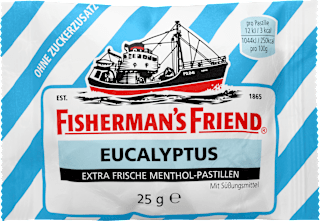 Pastillen, Eucalyptus, ohne Zuckerzusatz, 25 g