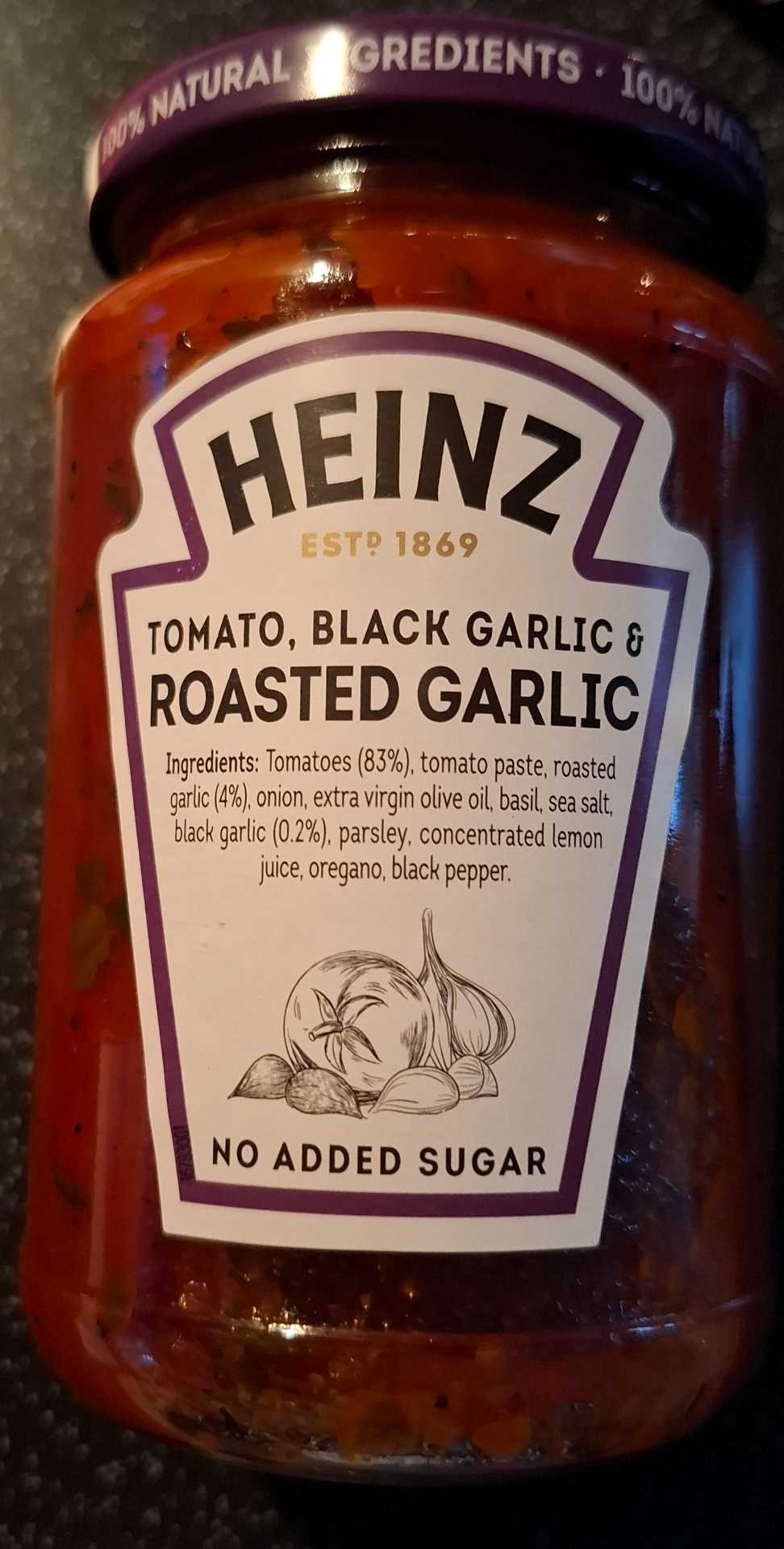 Tomato, black garlic & roasted garlic