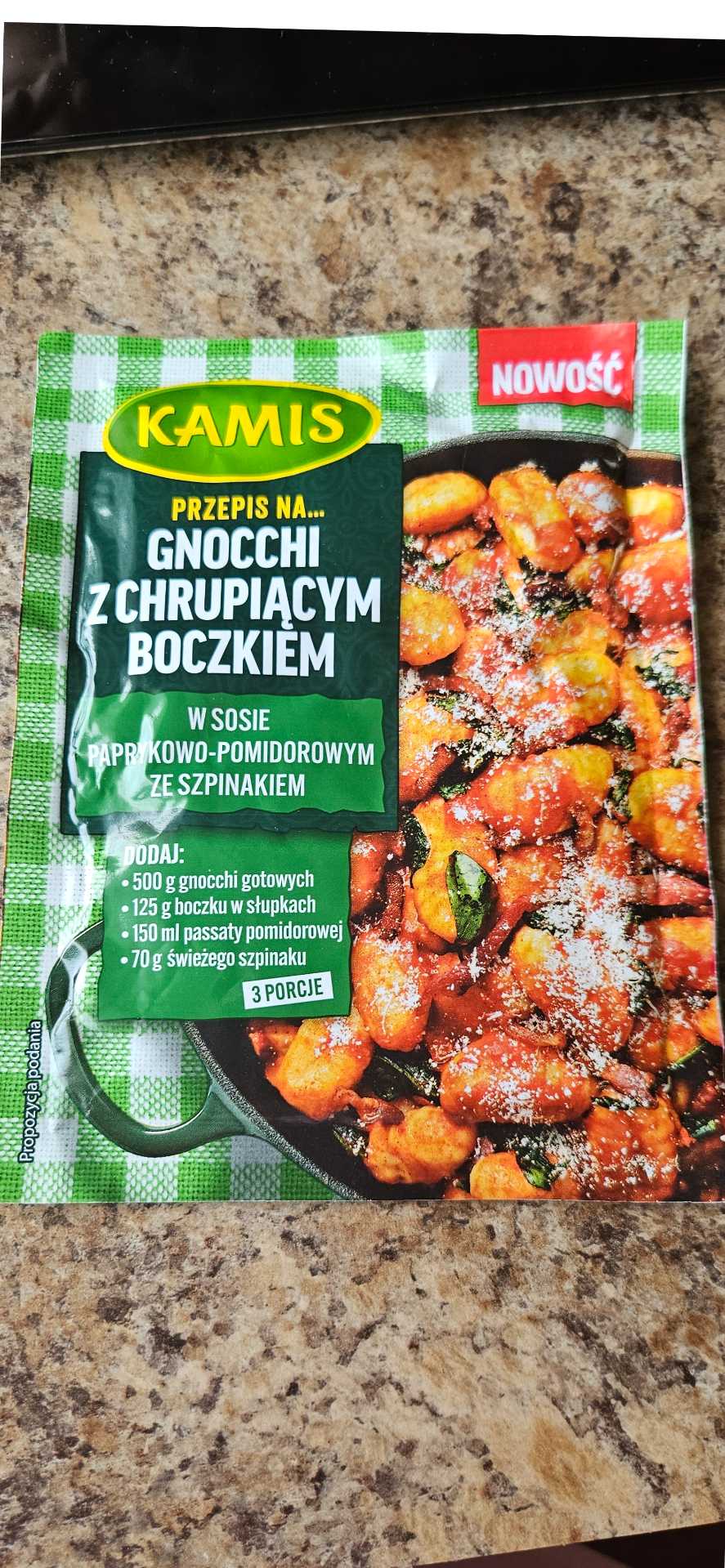 Gnocchi z chrupiącym boczkiem