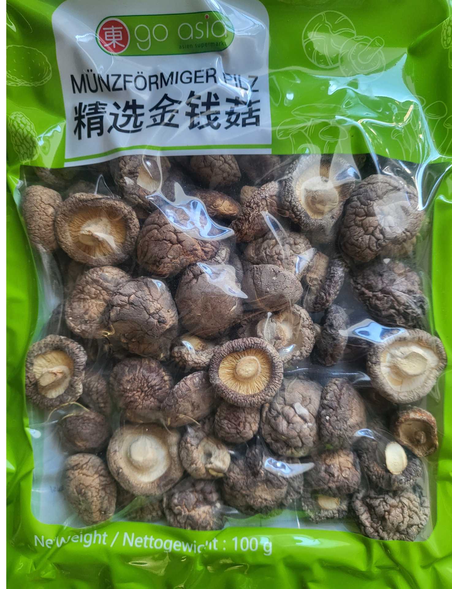 getrocknete Mini-Shitake-Pilze